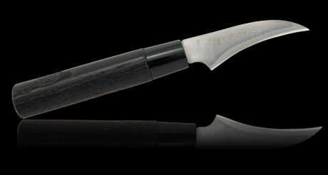 Нож для чистки овощей и фруктов Tojiro ZEN Black FD-1560, 70 мм