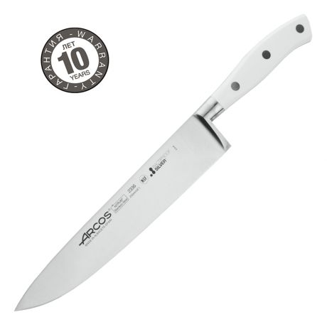 Нож кухонный стальной Шеф 20 см ARCOS Riviera Blanca арт. 233624W