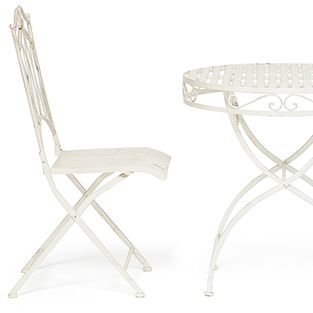 Комплект (стол + 2 стула) Secret De Maison Palladio (PL08-8668/8669) Доступные цвета: Antique White