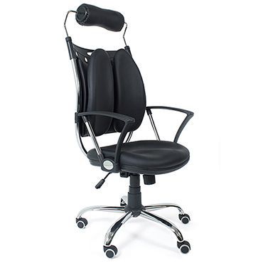 Ортопедическое кресло TetChair Анкона (Ancona) Доступные цвета обивки: Искусств. чёрная кожа