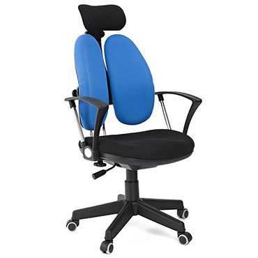Ортопедическое кресло TetChair Бруно (Bruno) Доступные цвета обивки: Сине-чёрная ткань
