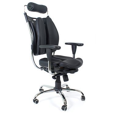 Ортопедическое кресло TetChair Ареззо (Arezzo) Доступные цвета обивки: Искусств. чёрная кожа