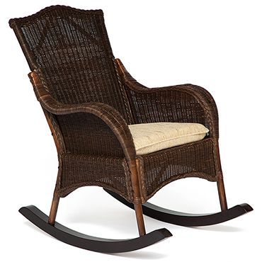 Кресло-качалка плетёное Бали (Bali) + Подушка Доступные цвета: Орех