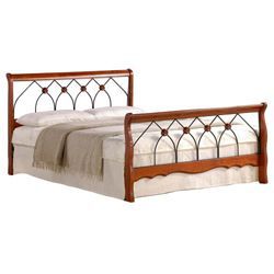 Кровать двуспальная AT 810 (метал. каркас) + основание Размер : 160 см x 200 см