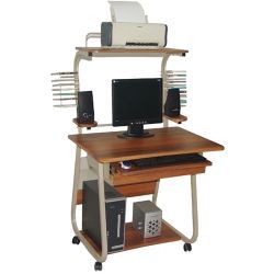Компьютерный стол TetChair ST-F808LCD Доступные цвета: Серебро
