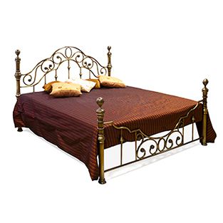 Кровать двуспальная 9603 Виктория (Victoria) + основание Доступные цвета: Античная медь (160 x 200 см)