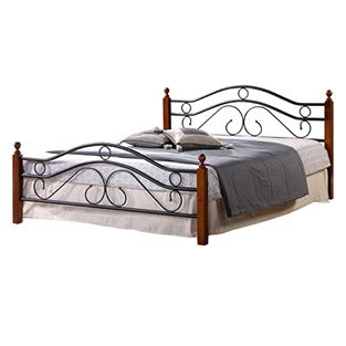 Кровать кованая AT 803 (метал. каркас) + основание Размер : 160 см x 200 см