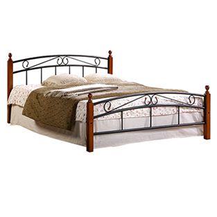 Кровать AT 8077 (метал. каркас) + металл. основание Размер : 180 см x 200 см