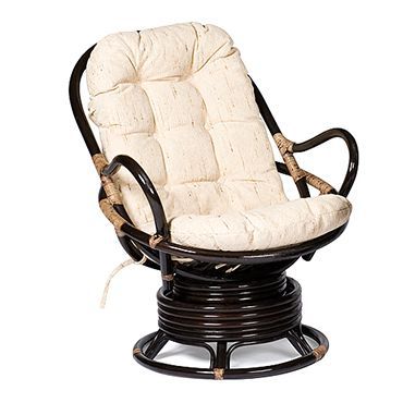 Кресло-качалка из ротанга Флорес (Flores 5005) + Подушка Доступные цвета: Антик Браун