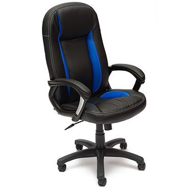 Кресло компьютерное TetChair Бриндиси СТ (BRINDISI ST) Доступные цвета обивки: Чёрно-синяя искусств. кожа