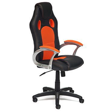 Кресло компьютерное Рейсер (Racer) Доступные цвета обивки: Искусст. черн. кожа +бордовая сетка