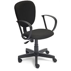 Кресло офисное из ткани TetChair CH 413 Доступные цвета обивки: Чёрная ткань