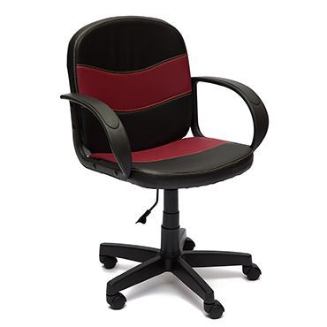 Кресло компьютерное TetChair Багги (Baggi) Доступные цвета обивки: Искусст. черн. кожа + ткань бежевая