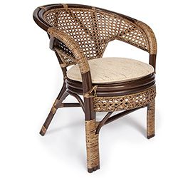 Кресло Пеланги (Pelangi) с подушкой Доступные цвета: Античный коричневый