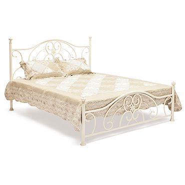 Кровать двуспальная белая Элизабет (Elizabeth) + основание Размер : 180 см x 200 см
