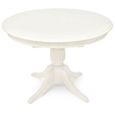Стол обеденный раскладной белый Леонардо (Leonardo) Доступные цвета: Белый