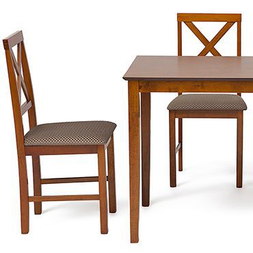 Обеденный комплект Хадсон (Hudson) (стол + 4 стула) Доступные цвета: Красный дуб