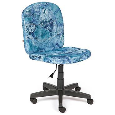Кресло компьютерное TetChair Степ (Step) Доступные цвета обивки: Ткань «Карта на синем»