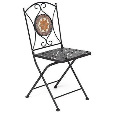Кованый стул Secret De Maison Джулия (Julia) (плитка Канада) Доступные цвета: Чёрный