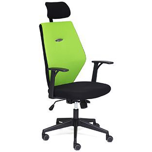 Кресло офисное Ринус-6 (Rinus-6 green) Доступные цвета обивки: Чёрно-зелёная ткань