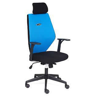 Кресло офисное Ринус-6 (Rinus-6 blue) Доступные цвета обивки: Чёрно-синяя ткань