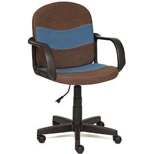 Кресло компьютерное TetChair Багги (Baggi) Доступные цвета обивки: Коричневая + синяя ткань