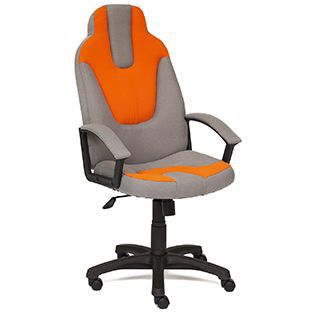 Компьютерное кресло TetChair Нео 3 (Neo 3) Доступные цвета обивки: Серая + оранжевая ткань
