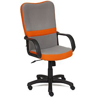 Кресло компьютерное TetChair СН 757 Доступные цвета обивки: Серая + оранжевая ткань