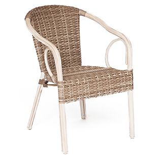 Кресло из полиротанга Corino (Корино) (mod. AD632010F) Доступные цвета: Античный бежевый