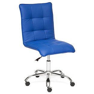 Кресло офисное TetChair Зеро (Zero blue) Доступные цвета обивки: Синяя искусственная кожа