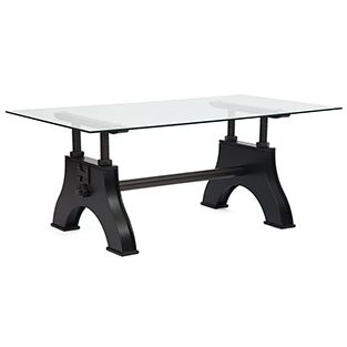 Стол обеденный со стеклянной столешницей Chevalet (mod. 4272-GTV) Доступные цвета: Чёрный