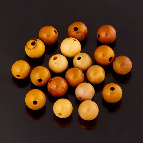 Бусина яшма мукаит желтый шарик 4,5 мм (1 шт)