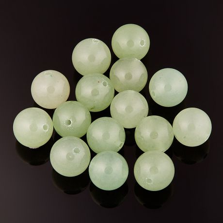 Бусина авантюрин зеленый шарик 10-10,5 мм (1 шт)