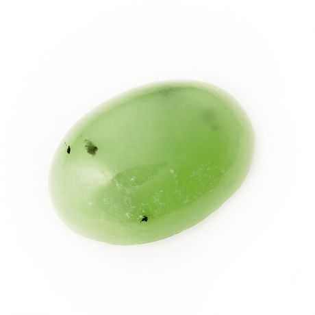 Кабошон нефрит зеленый 10*14 мм