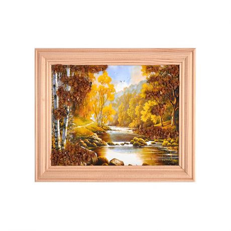 Картина Природа янтарь 12х15 см