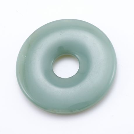 Кулон нефрит зеленый круг 4,5 см