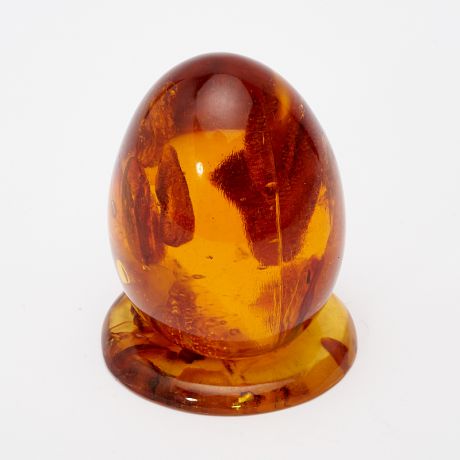 Яйцо на подставке янтарь пресс 5 см