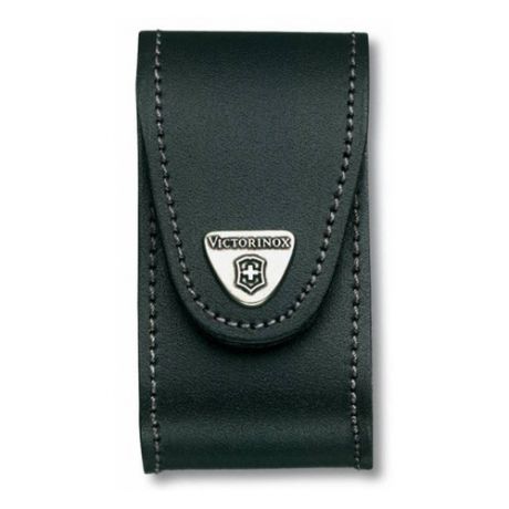 Чехол из нат.кожи Victorinox Leather Belt Pouch (4.0521.3B1) черный с застежкой на липучке блистер