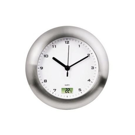 Настенные часы HAMA Bathroom H-113914, аналоговые, серебристый