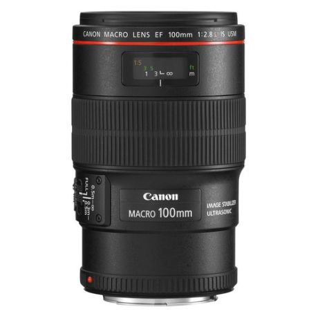 Объектив CANON 100mm f/2.8L EF IS USM, Canon EF, черный [3554b005]