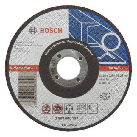 Отрезной диск BOSCH по металлу, 125мм [2608600394]