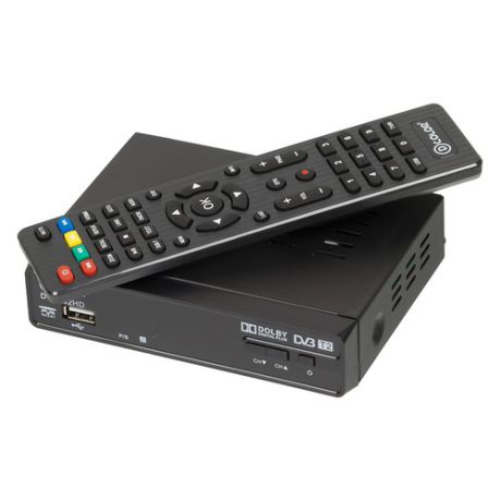 Ресивер DVB-T2 D-COLOR DC1302HD, черный