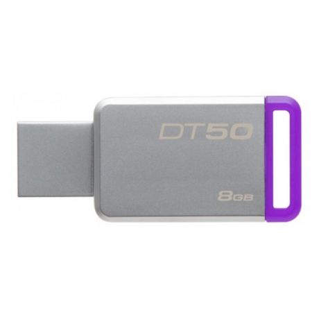 Флешка USB KINGSTON DataTraveler 50 8Гб, USB3.0, серебристый [dt50/8gb]