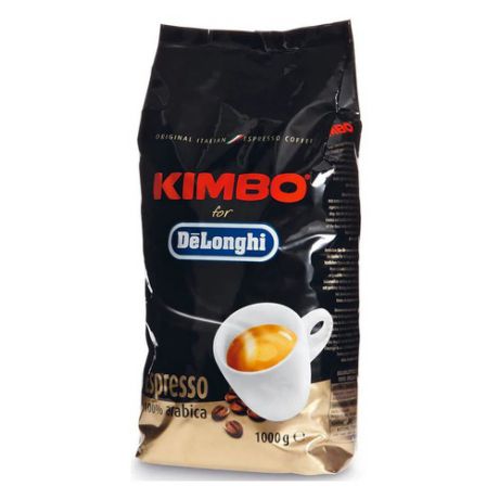 Кофе зерно DELONGHI Kimbo Espresso Arabica, для кофемашин, 1000грамм, 1 шт [5513299561]
