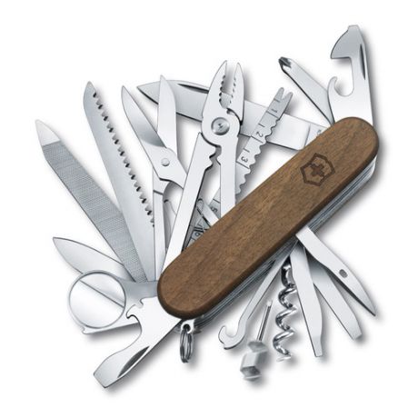 Складной нож VICTORINOX SwissChamp Wood, 29 функций, 91мм, дерево [1.6791.63]