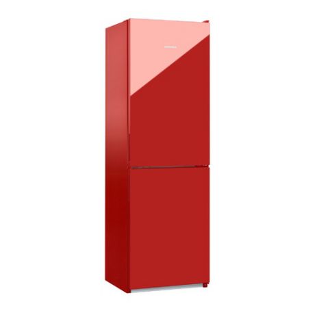 Холодильник NORD NRB 119 842, двухкамерный, красное стекло [00000246087]