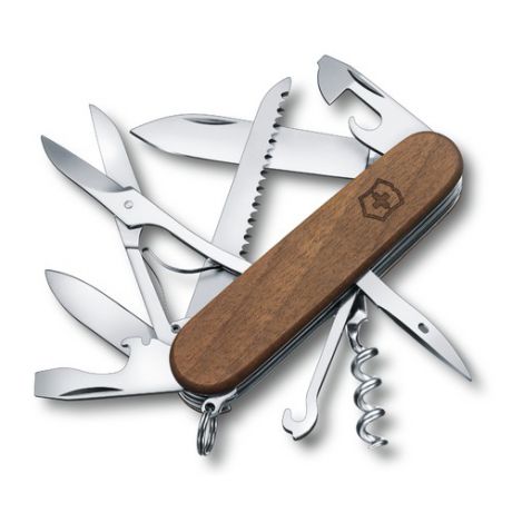 Складной нож VICTORINOX Huntsman Wood, 13 функций, 91мм, дерево [1.3711.63]