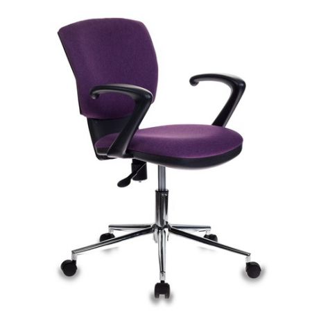 Кресло БЮРОКРАТ CH-636AXSL, на колесиках, ткань, фиолетовый [ch-636axsl/violet]