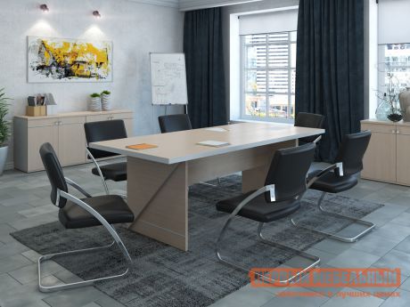 Комплект офисной мебели Pointex Зум Светлый ПК1