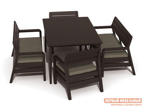 Набор пластиковой мебели Keter Delano set with Lima table 160 17205371/КОР